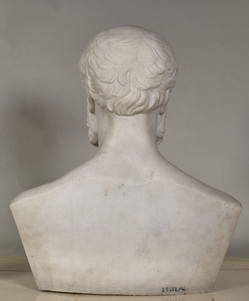 Władysław Hieronim Sanguszko. Popiersie marmurowe.Tył