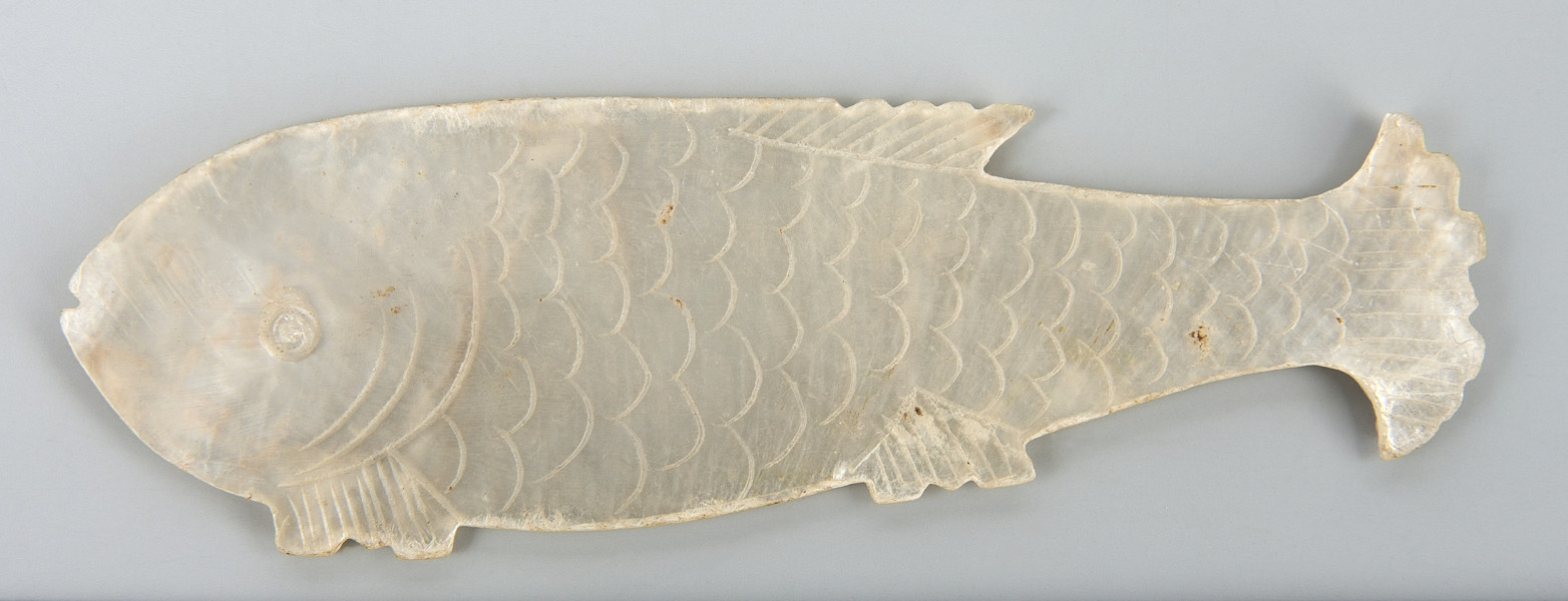 plakietka w formie ryby