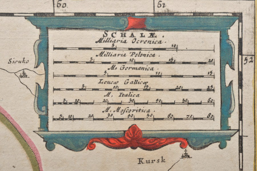 fragment lica - skala podająca sześć wymiarów