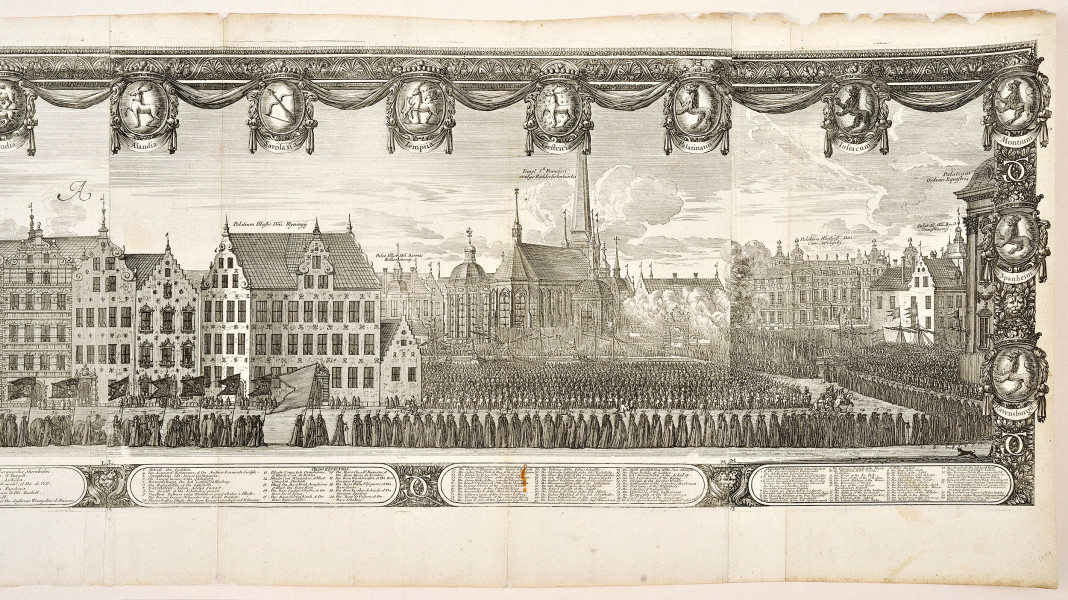 fragment lica - prawa strona miedziorytu