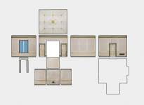 Ortofotomapa Sypialni Neorokokowej w Muzeum Pałacu Króla Jana III w Wilanowie