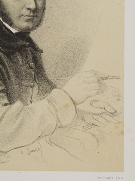 zbliżenie na fragment grafiki - sygnatura