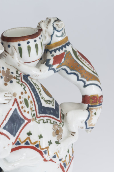 zbliżenie na młode siedzące na plecach matki