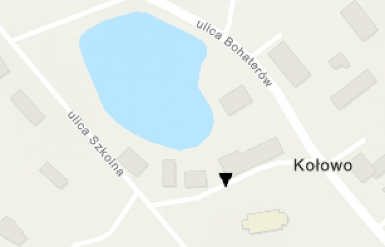 Miejsce znalezienia półwytworu ciosaka znajdującego się w Muzeum Narodowym w Szczecinie.