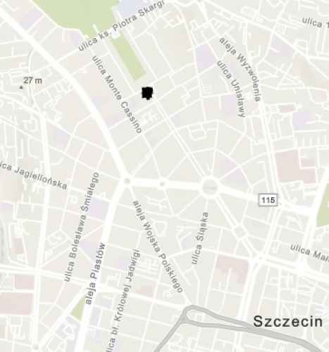 Miejsce znalezienia obiektu [Topór] należącego obecnie do kolekcji Muzeum Narodowego w Szczecinie