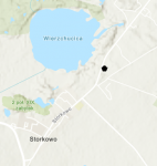 Miejsce znalezienia obiektu [Bransoleta brązowa] należącego obecnie do kolekcji Muzeum Narodowego w Szczecinie