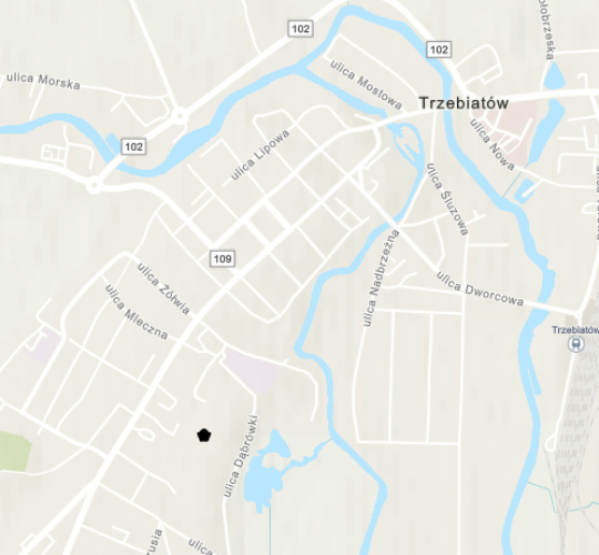 Miejsce znalezienia obiektu [Spiralka złota] należącego obecnie do kolekcji Muzeum Narodowego w Szczecinie