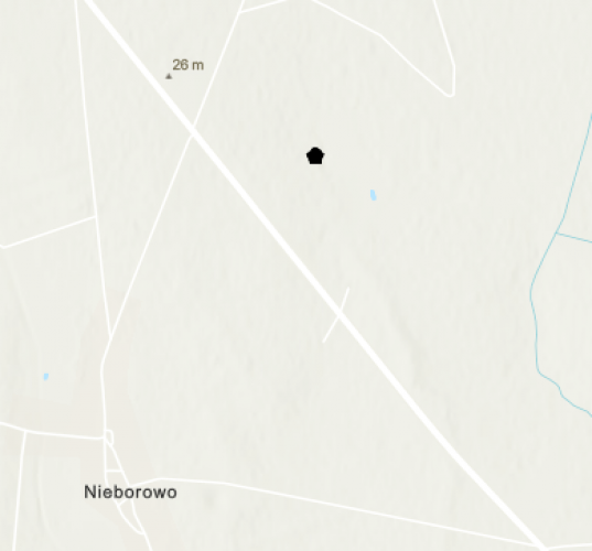 Miejsce znalezienia obiektu [Bransoleta brązowa] należącego obecnie do kolekcji Muzeum Narodowego w Szczecinie