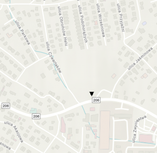 Miejsce znalezienia obiektu [Liściak krzemienny] należącego obecnie do kolekcji Muzeum Narodowego w Szczecinie