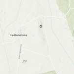 Miejsce znalezienia obiektu [Ciosak krzemienny] należącego obecnie do kolekcji Muzeum Narodowego w Szczecinie