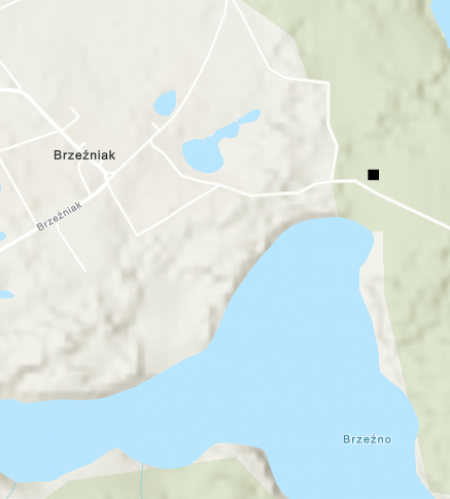 Miejsce znalezienia obiektu [Kolia z wisiorków glinianych] należącego obecnie do kolekcji Muzeum Narodowego w Szczecinie