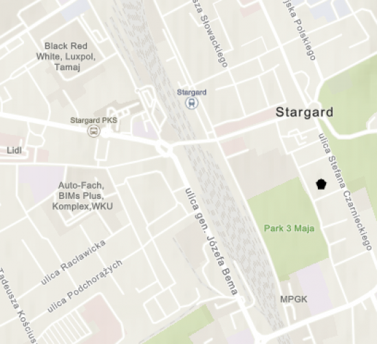 Miejsce znalezienia obiektu [Sztylet brązowy] należącego obecnie do kolekcji Muzeum Narodowego w Szczecinie