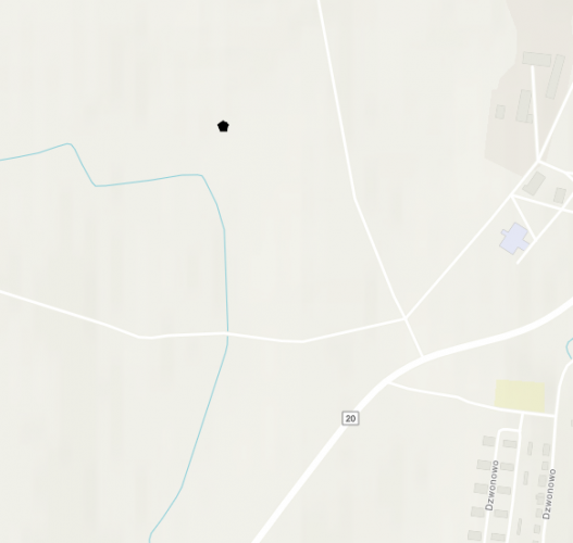 Miejsce znalezienia obiektu [Naczynie brązowe] należącego obecnie do kolekcji Muzeum Narodowego w Szczecinie