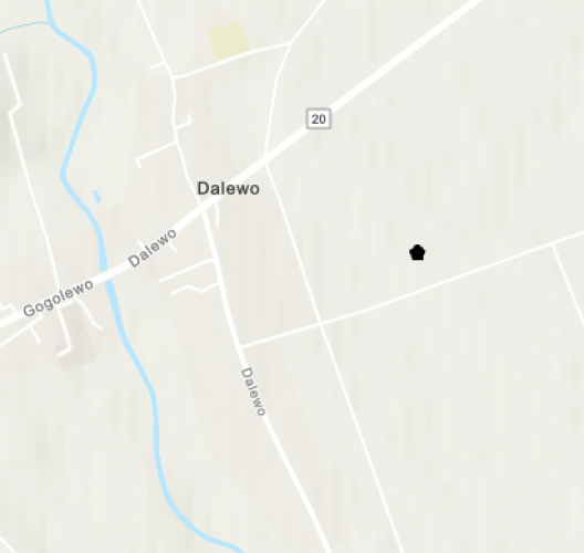 Miejsce znalezienia obiektu [Miecz brązowy] należącego obecnie do kolekcji Muzeum Narodowego w Szczecinie