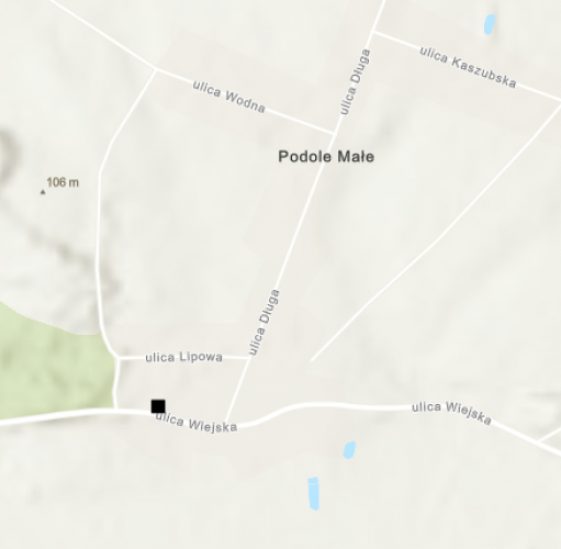 Miejsce znalezienia obiektu [Miseczka glina] należącego obecnie do kolekcji Muzeum Narodowego w Szczecinie