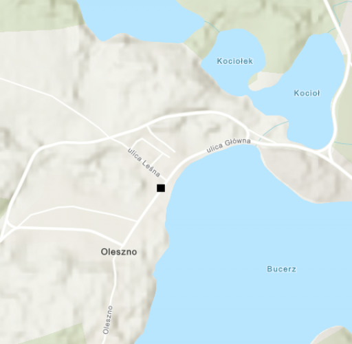 Miejsce znalezienia obiektu [Miecz obosieczny] należącego obecnie do kolekcji Muzeum Narodowego w Szczecinie