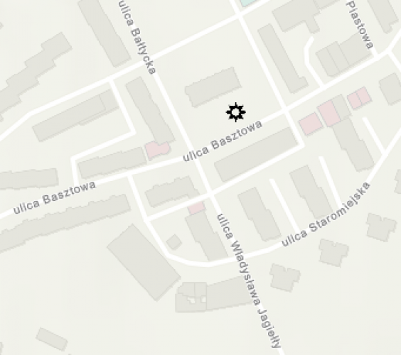 Miejsce znalezienia obiektu [Pierścionek metalowy z oczkiem szklanym] należącego obecnie do kolekcji Muzeum Narodowego w Szczecinie