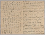 Ujęcie z góry, bifolium verso, kartka zapisana pismem odręcznym