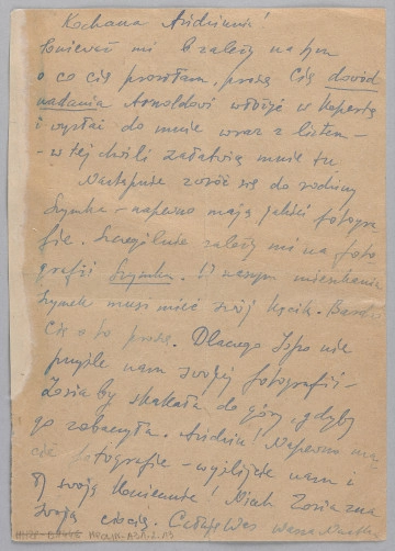 MPOLIN-A31.2.13 Ujęcie z góry, recto, kartka zapisana pismem odręcznym