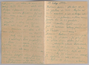 MPOLIN-A31.2.5 Ujęcie z góry, bifolium recto, kartka apisana pismem odręcznym