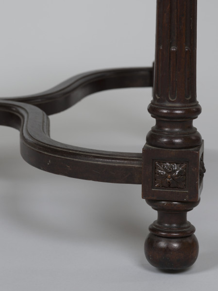 zbliżenie na dekorację lewej przedniej nogi