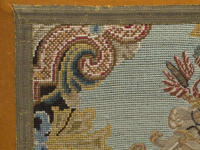 zbliżenie na obicie siedziska