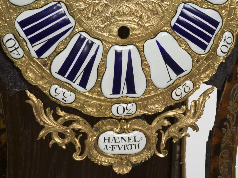 zbliżanie na oznaczenia na tarczy zegara