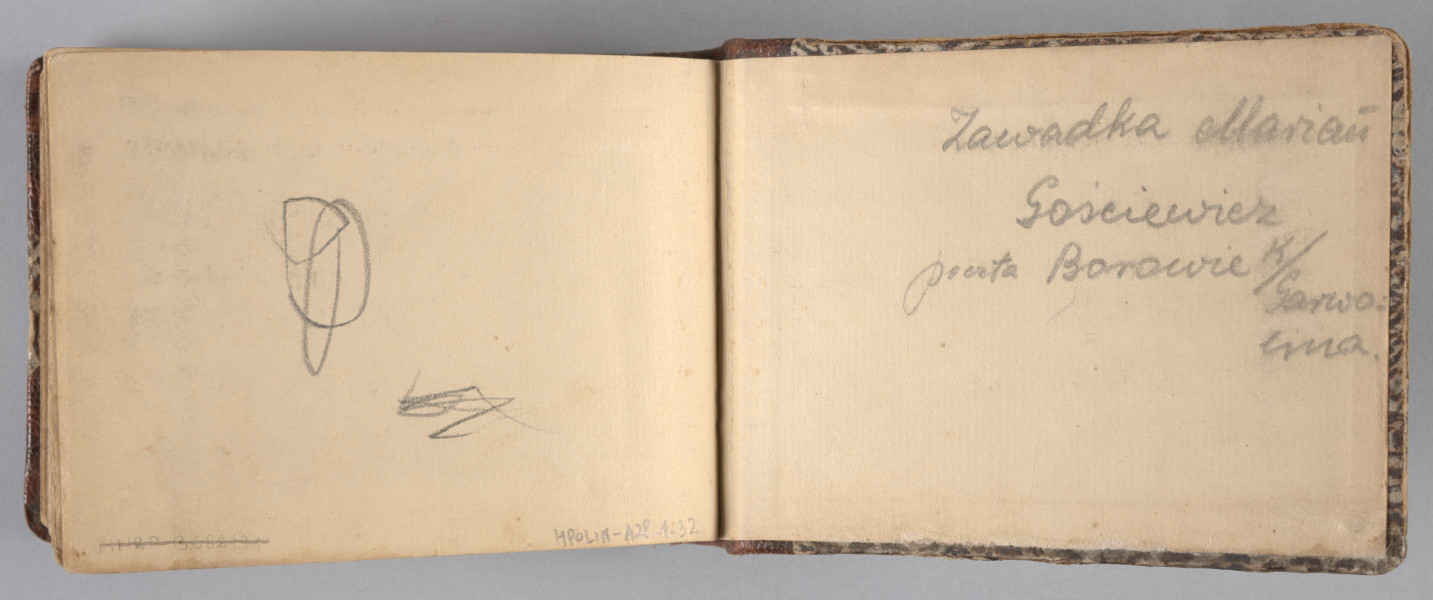 wyklejka na tylniej części okładki