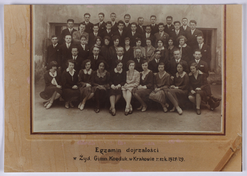 Ujęcie z góry, awers fotografii z nadrukiem