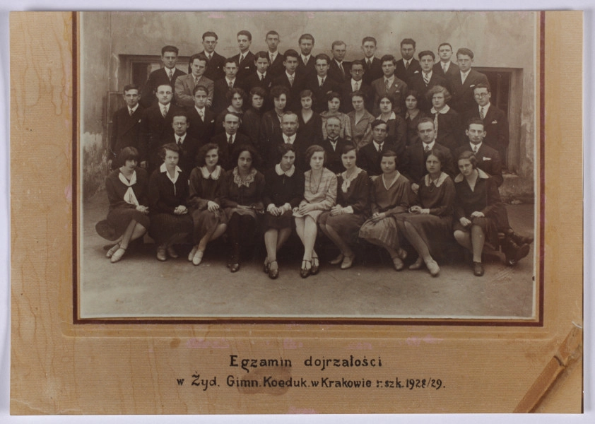 Ujęcie z góry, awers fotografii z nadrukiem