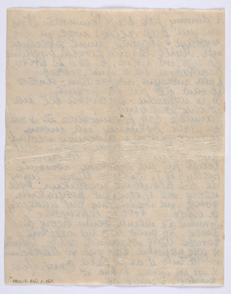 Ujęcie awersu. 5 karta. List 5-kartowy. Karty są jednostronnie zapisane. Papier tzw. czysty.