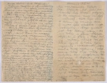 Ujęcie awersu. List 2-kartowy, bifolium. Wszystkie strony zapisane. Papier tzw. czysty.