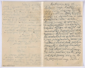 Ujęcie awersu. List 2-kartowy, bifolium. Wewnętrzne strony nie są zapisane. Papier tzw. czysty.