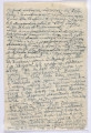 Ujęcie rewersu. 3 strona. List 3-kartowy. Wszystkie strony zapisane. Papier tzw. czysty.