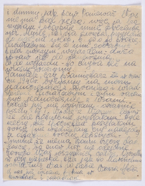 Ujęcie awersu. 5 karta. List 5-kartowy. Karty są jednostronnie zapisane. Papier tzw. czysty.