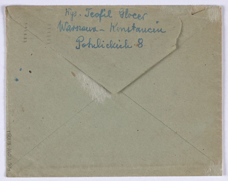 Ujęcie awersu. Koperta.