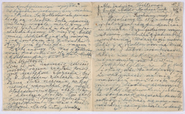 Ujęcie awersu. List 2-kartowy, bifolium. Wszystkie strony zapisane. Papier tzw. czysty.