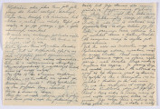 Ujęcie rewersu. List 2-kartowy, bifolium. Wszystkie strony zapisane.