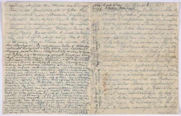 Ujęcie awersu. List 2-kartowy, bifolium. Wszystkie strony zapisane. Papier tzw. czysty.