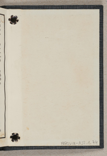 ujęcie na wewnętrzną stronę okładki