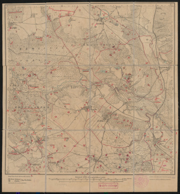 drukowana mapa 610 Kurow II - Ujęcie z przodu; Mapę 610 Kurow II opracowano i wydano w 1889, a dodrukowano w 1919 roku. Obejmuje obszar w pobliżu miejscowości Kurow, Kreis Köslin, Reg. Bez. Köslin, Prov. Pommern, dziś Kurowo, pow. koszaliński, woj. zachodniopomorskie, Polska. Jest jednym z dwóch zachowanych egzemplarzy arkusza przedwojennej mapy topograficznej oznaczonego godłem 610 (ale inne wydanie), zawierającym dane o lokalizacji obiektów i ich nazw w zasobie archiwalnym Flurnamen Sammlung. Na drukowanej mapie ręcznie naniesiono warstwę z numeracją obiektów fizjograficznych odnoszących się do miejscowości: Karzin, dziś Karsina; Zetthun, dziś Cetuń; Koppelsberg, dziś Kopanino; Kurow; Lubow, dziś Lubowo; Zeblin, dziś Cybulino; Ubedel, dziś Ubiedrze; Priddargen, dziś Przydargiń; Gust, dziś Gozd; Gerfin, dziś Górawino; Drawehn, dziś Drzewiany.