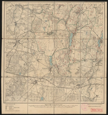 Mapa drukowana - Ujęcie z przodu; Mapę 773 Schwessow II opracowano i wydano w 1889, a dodrukowano w 1924 roku. Obejmuje obszar w pobliżu miejscowości Schwessow, Kreis Greifenberg, Reg. Bez. Stettin, Prov. Pommern, dziś Świeszewo, pow. gryficki, woj. zachodniopomorskie, Polska. Jest jednym z trzech zachowanych egzemplarzy arkusza przedwojennej mapy topograficznej oznaczonego godłem 773 (ale inne wydanie), zawierającym dane o lokalizacji obiektów i ich nazw w zasobie archiwalnym Flurnamen Sammlung. Na drukowanej mapie ręcznie naniesiono warstwę z numeracją obiektów fizjograficznych odnoszących się do miejscowości: Völzin, dziś Wołczyno; Kukahn, dziś Kukań; Schwessow; Rensin, dziś Rzęsin; Koldemanz, dziś Kołomąć; Jatzel, dziś Jasiel; Gruchow, dziś Grochów.