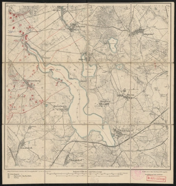 Mapa drukowana 1062 Silligsdorf III - Ujęcie z przodu; Mapę 1062 Silligsdorf III opracowano w 1890, wydano w 1892, a dodrukowano w 1912 roku. Obejmuje obszar w pobliżu miejscowości Silligsdorf, Kreis Regenwalde, Reg. Bez. Stettin, Prov. Pommern, dziś Sielsko, pow. łobeski, woj. zachodniopomorskie, Polska. Jest jedynym zachowanym egzemplarzem arkusza przedwojennej mapy topograficznej oznaczonego godłem 1062, zawierającym dane o lokalizacji obiektów i ich nazw w zasobie archiwalnym Flurnamen Sammlung. Na drukowanej mapie ręcznie naniesiono warstwę z numeracją obiektów fizjograficznych odnoszących się do miejscowości: Daber, dziś Dobra (Nowogardzka); Braunsberg, dziś Tucze.