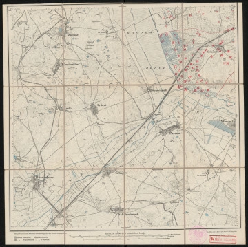 Mapa drukowana 1403 Passow II - Ujęcie z przodu; Mapę 1403 Passow II opracowano w 1888, wydano w 1890, a dodrukowano w 1912 roku. Obejmuje obszar w pobliżu miejscowości Passow, Kreis Angermünde, Reg. Bez. Potsdam, Prov. Brandenburg, dziś Kreis Uckermark, Bundesland Brandenburg, Niemcy. Jest jedynym zachowanym egzemplarzem arkusza przedwojennej mapy topograficznej oznaczonego godłem 1403, zawierającym dane o lokalizacji obiektów i ich nazw w zasobie archiwalnym Flurnamen Sammlung. Na drukowanej mapie ręcznie naniesiono warstwę z numeracją obiektów fizjograficznych odnoszących się do miejscowości: Blumberg, Schönow.