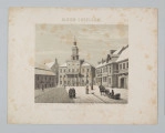 S/G/298/ML - Widok Nowego Ratusza w Lublinie w scenerii zimowej. Usytuowany w głębi, ukazany w widoku od strony fasady z perspektywy ul. Królewskiej. 
sygn. pod ryc. l.: Rys. z natury A. Lerue.; śr.: Odbito w Lit. A. Pecq  & Co. w Warsz. 482; p.: Lit. J. Cegliński; niżej napis: MAGISTRAT MIASTA DAWNIÉJ KOŚCIÓŁ.; nad ryc.: ALBUM LUBELSKIE.  No3.

U góry napis: ALBUM LUBELSKIE  No 3
pod ryc.: MAGISTRAT MIASTA  DAWNIEJ KOŚCIÓŁ