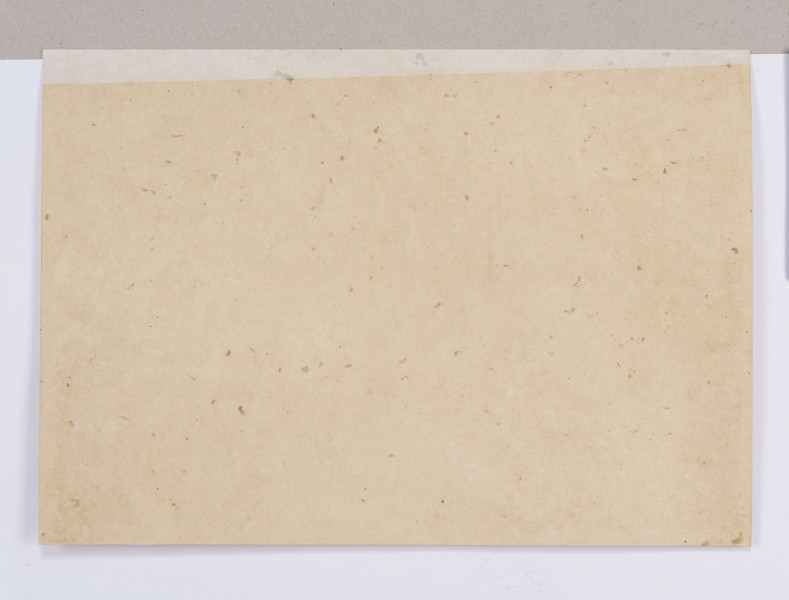 Widok ulicy w miasteczku.. W centrum kompozycji szeroka, niebrukowana droga. Po obu jej stronach niewielkie domy. Zabudowania parterowe, drewniane, kryte dachami naczółkowymi. Na pierwszym planie, po prawej dom ukazany od strony szczytu, za nim dachy dwóch kolejnych zabudowań. Po lewej rząd domów usytuowanych elewacją w stronę drogi, obok żuraw i stojący przy jednym z budynków wóz. Przedstawienie utrzymane w szerokiej gamie szarości i błękitów.
