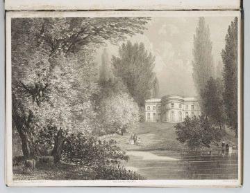 S/G/1512/ML - Widok pałacu Marynki w parku Czartoryskich w Puławach.