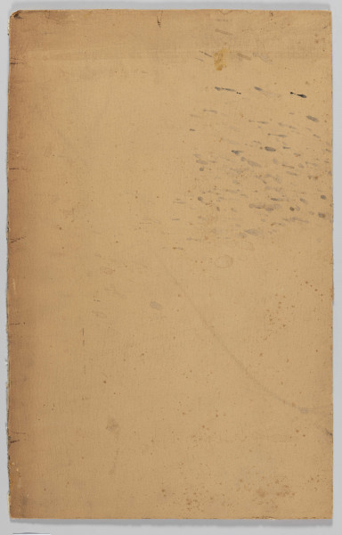 S/G/4222/ML - Projekt witraża - scena figuralna wyobrażająca Trójcę Św.  i personifikacje czterech pór roku. Zamknięty półkoliście prostokąt podzielony na kwadratowe kwatery. W partii półkola na niebieskim tle zielone główki puttów. Poniżej, w centrum złote Oko Opatrzności ze skrzydłami po bokach i błękitną, pokrytą złotymi gwiazdami sferą  w środku. Na oku i sferze napis: JAM JEST KTÓRYM JEST. Po lewej tronujący Chrystus w czerwonej szacie, po prawej gołębica Ducha 
Świętego. Niżej personifikacje pór roku w postaci młodych dziewcząt. Od lewej - Wiosna wśród kwiatów, Lato ze snopem zboża, Jesień zbierająca owoce i Zima przy pokrytym śniegiem krzewie. W kwaterach dolnych - po lewej - starzec z kosą i klepsydrą (personifikacja czasu), po prawej kobieta i dziecko, między nimi, w środku wśród ornamentów dwie tarcze herbowe cechu  rzeźników z głowami wołów. Po bokach tarcz topory. Po bokach napis: KAPLICE TE BONERÓW ODNOWIŁ I OZDOBIŁ POBOŻNĄ MYŚLĄ WIEDZIONY CECH RZEŹNIKÓW I MASARZY, 1931
