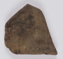 E/397/ML - Klocek wykonany z drewna. Ornament wypukły z mosiężnych blaszek nabitych w drewno, przedstawiający gałązkę winogron. Służy do drukowania tkanin.
