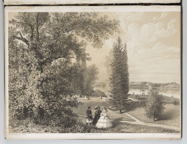 S/G/1504/ML - Widok parku Czartoryskich w Puławach.